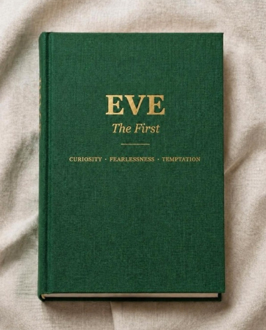 Eve, The First journal cover: Curiosity, Fearlessness, Temptation